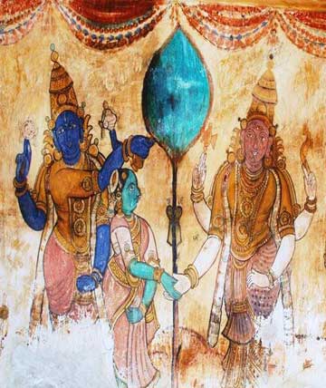Balaji God Ajantha paintings