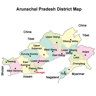 Andhra Pradesh district Map