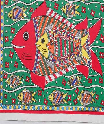 Fish Bihar Painting.