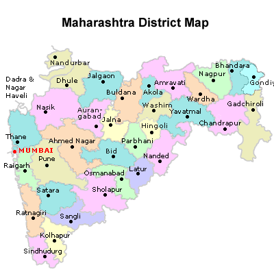 Maharashtra district Map