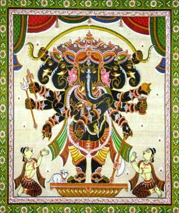 Ganesh Pattachitra Painting