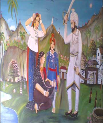 King rajput painting